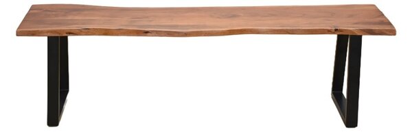 Παγκάκι Miles Slim, Καφέ, 160x40x45 cm