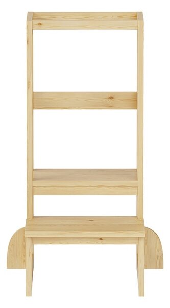 Πύργος εκμάθησης για παιδιά από ξύλο Montessori Chiquel Natural 45.7x51x90 cm