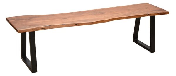 Παγκάκι Miles Slim, Καφέ, 160x40x45 cm