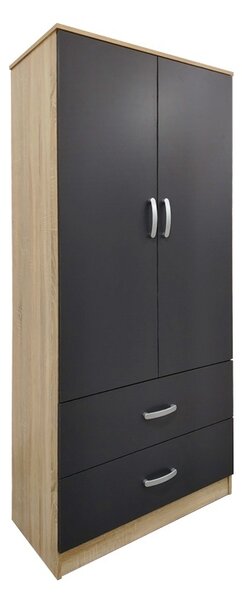Ντουλάπα με 6 Πόρτες, Athos, V23, Δρυς, 240x42x180 cm