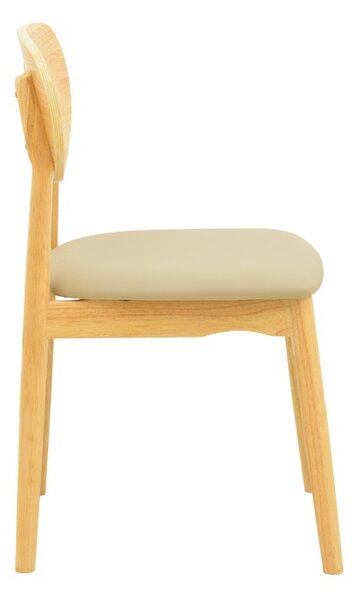 Καρέκλα Cardith Μπεζ 48x51x78 cm
