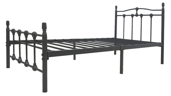 Κρεβάτι Wotso Μαύρο 90x190x100 cm