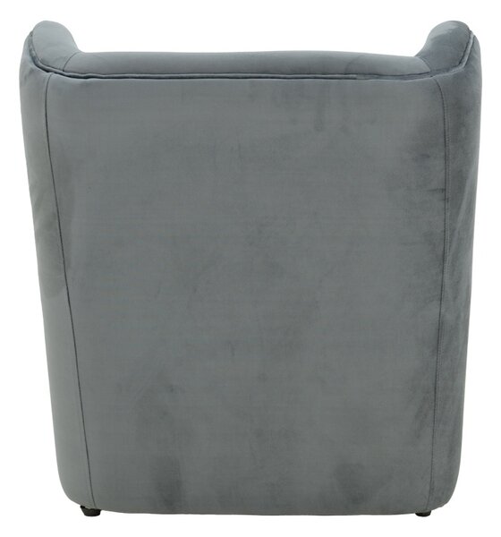 Πολυθρόνα Regalo velvet Σκούρο Γκρι 75x88x85 cm