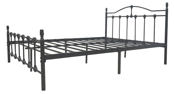 Κρεβάτι Wotso Μαύρο 150x200x100 cm