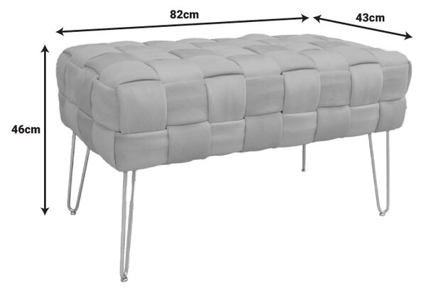 Σκαμπό Wenzo Μαύρο 82x43x46 cm