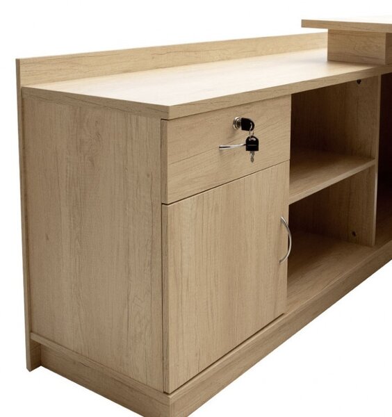 Γραφείο Amazon Right Sonoma 180x160x76 cm
