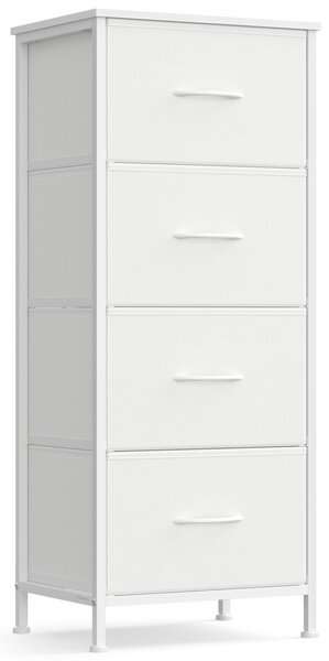 Συρταριέρα με συρτάρια Songmics Λευκό 39.6x30x95.2 cm