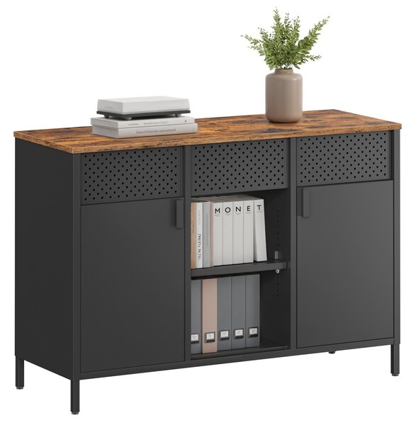Μεταλλικό Ντουλάπι αρχειοθήκη Songmics Καφέ 110x40x76 cm