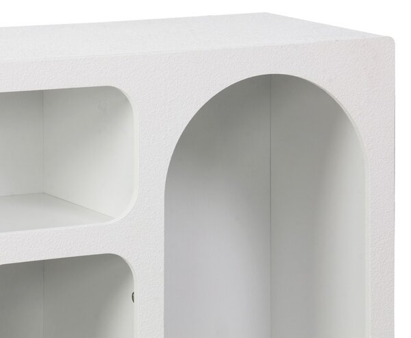 Κονσόλα Emersi με ράφια Λευκό 164x34x76 cm