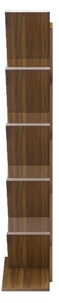 Βιβλιοθήκη Fyllo, Καρυδί, 50x25x141.5 cm