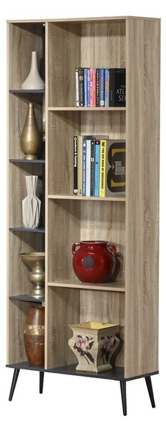Βιβλιοθήκη Boho Zezan, Sonoma, 76.5x30x200.5 cm