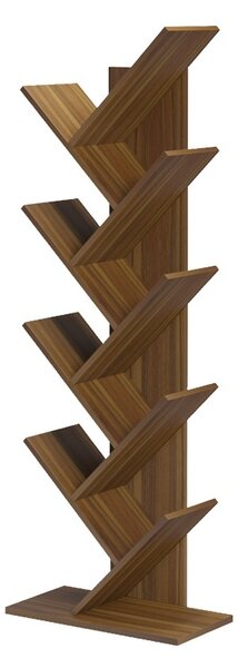 Βιβλιοθήκη Fyllo, Καρυδί, 50x25x141.5 cm