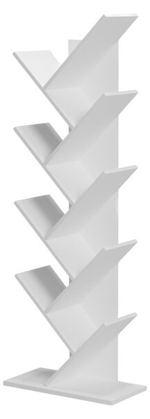 Βιβλιοθήκη Fyllo, Λευκή, 50x25x141.5 cm