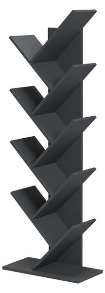 Βιβλιοθήκη Fyllo, Ανθρακί, 50x25x141.5 cm