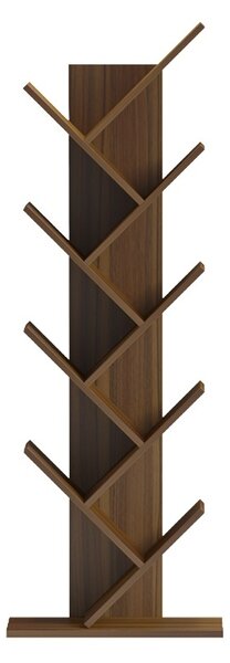 Βιβλιοθήκη Fyllo, Καρυδί, 50x25x141.5 cm