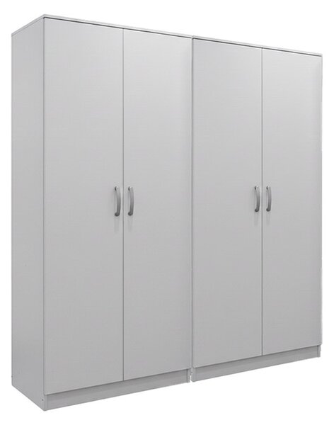 Ντουλάπα με 4 Πόρτες, Athos I, V1, Λευκό, 160x42x180 cm