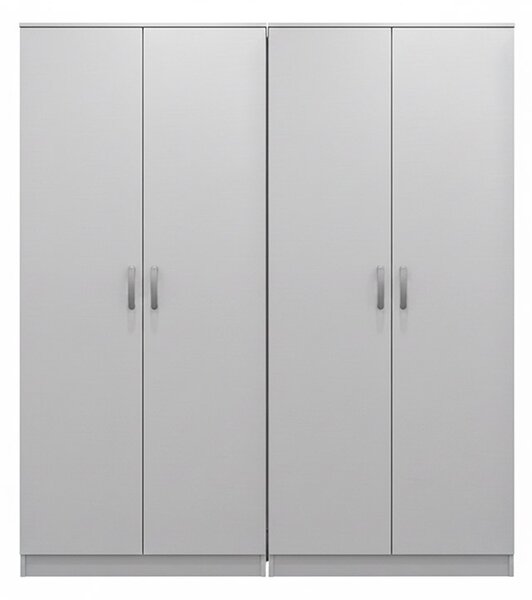 Ντουλάπα με 4 Πόρτες, Athos I, V1, Λευκό, 160x42x180 cm