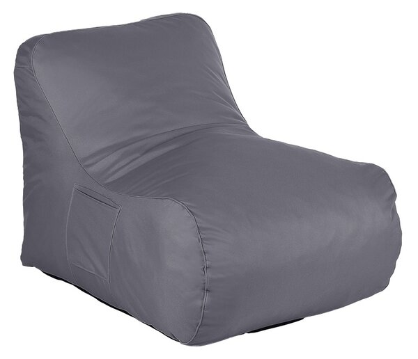 Πολυθρόνα Πουφ (beanbag) Κήπου, Belogan, Σκούρο Γκρι, 73x94x65 cm