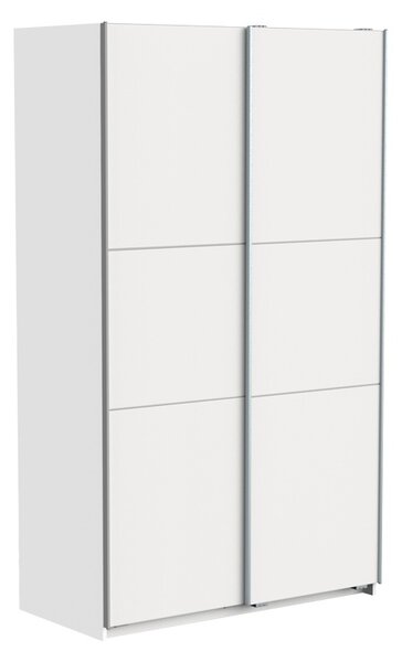 Ντουλάπα με Συρόμενες Πόρτες, Kawen, Λευκό, 116.5x60x203 cm