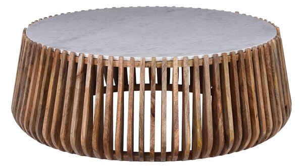 Τραπεζάκι σαλονιού, Mable, Φυσικό, 120x120x45 cm