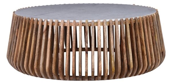 Τραπεζάκι σαλονιού, Mable, Φυσικό, 120x120x45 cm