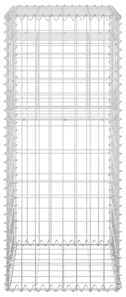 VidaXL Συρματοκιβώτιο Στύλος 40 x 40 x 100 εκ. Σιδερένιο
