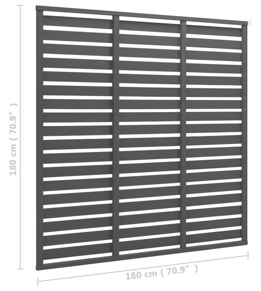 VidaXL Πάνελ Περίφραξης Μαύρο 180 x 180 εκ. από WPC