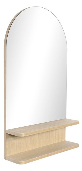 Καθρέφτης με ράφι, Mensola, Natural, 45.7x12.7x76.2 cm