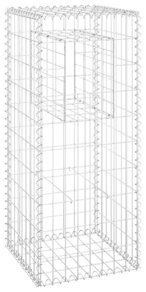 VidaXL Συρματοκιβώτιο Στύλος 40 x 40 x 100 εκ. Σιδερένιο