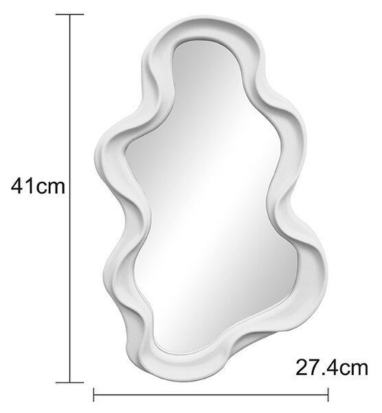 Καθρέφτης, Liquid, Λευκό, 26x2.7x39 cm