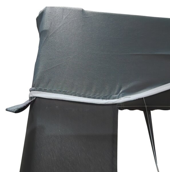 Κιόσκι κήπου, Gazebo, Σκούρο Γκρι, 300x300x250 cm