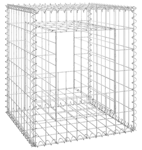 VidaXL Συρματοκιβώτια Στύλοι 2 τεμ. 50 x 50 x 60 εκ. Σιδερένιοι