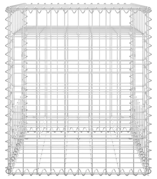 VidaXL Συρματοκιβώτια Στύλοι 2 τεμ. 50 x 50 x 60 εκ. Σιδερένιοι