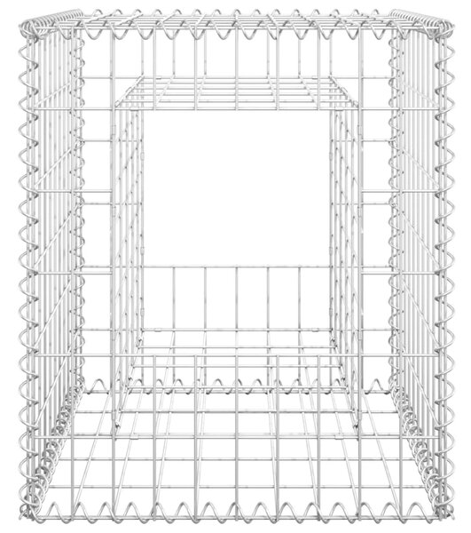 VidaXL Συρματοκιβώτια Στύλοι 2 τεμ. 50 x 50 x 60 εκ. Σιδερένιοι