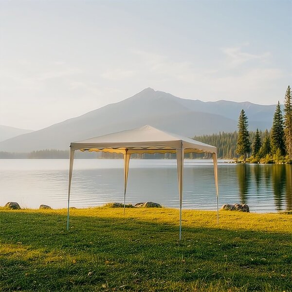 Κιόσκι κήπου, Gazebo, Μπεζ, 300x300x250 cm