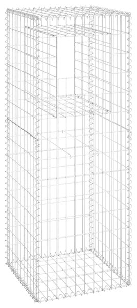 VidaXL Συρματοκιβώτιο Στύλος 50 x 50 x 140 εκ. Σιδερένιο