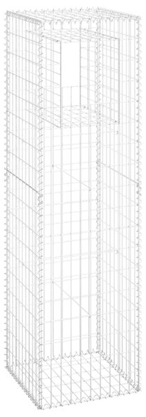 VidaXL Συρματοκιβώτιο Στύλος 50 x 50 x 180 εκ. Σιδερένιο