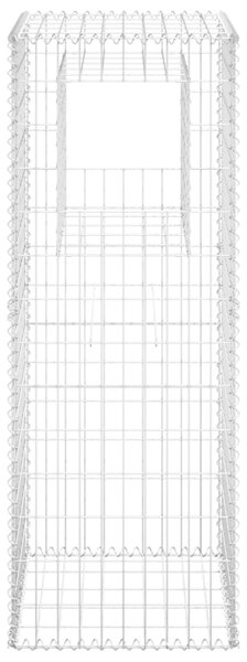 VidaXL Συρματοκιβώτιο Στύλος 50 x 50 x 140 εκ. Σιδερένιο