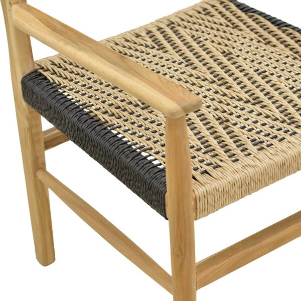 Καρέκλα κήπου, Fermilo, Natural, 55x67x86 cm
