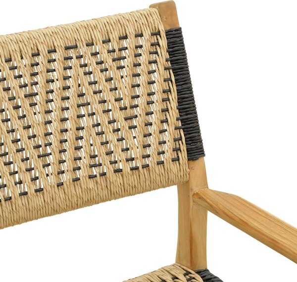 Καρέκλα κήπου, Fermilo, Natural, 55x67x86 cm