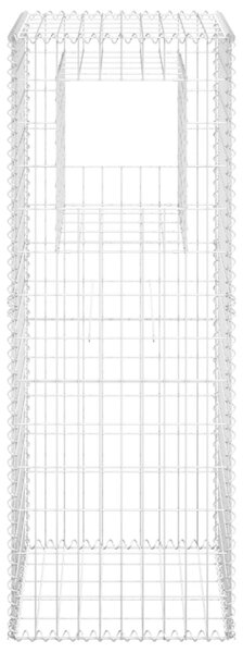 VidaXL Συρματοκιβώτια Στύλοι 2 τεμ. 50 x 50 x 140 εκ. Σιδερένιοι