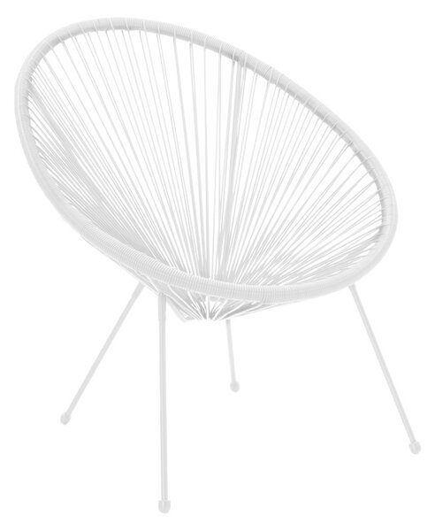 Καρέκλα scoica de gradina, Acapulco, Λευκό, 68.5x74.5x84 cm