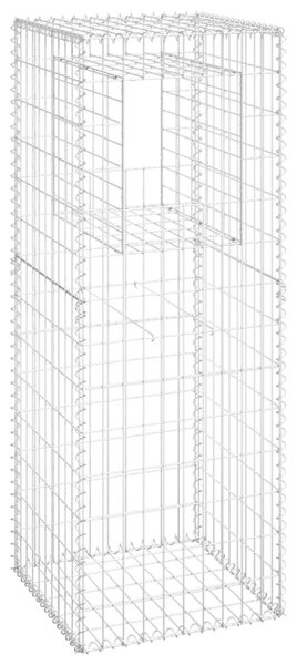 VidaXL Συρματοκιβώτια Στύλοι 2 τεμ. 50 x 50 x 140 εκ. Σιδερένιοι