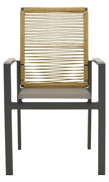Καρέκλα gradina, Aegean, Ανθρακί, 57x64x87 cm