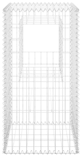 VidaXL Συρματοκιβώτια Στύλοι 2 τεμ. 50 x 50 x 100 εκ. Σιδερένιοι