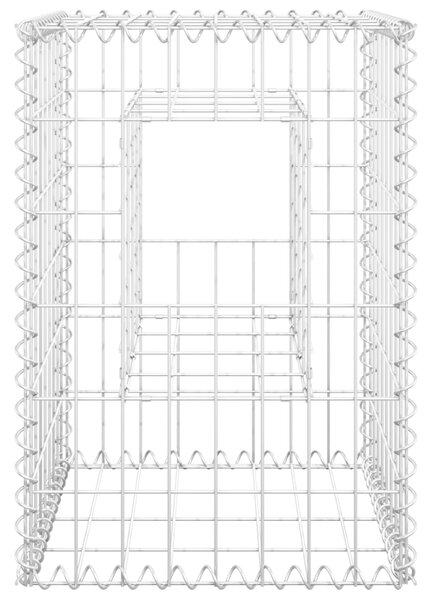 VidaXL Συρματοκιβώτια Στύλοι 2 τεμ. 40 x 40 x 60 εκ. Σιδερένιοι