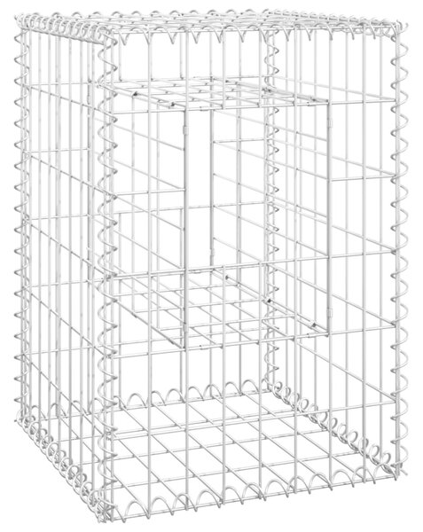 VidaXL Συρματοκιβώτια Στύλοι 2 τεμ. 40 x 40 x 60 εκ. Σιδερένιοι