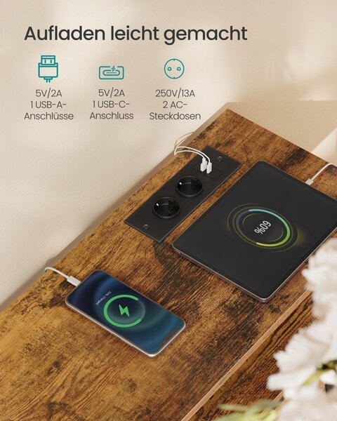 Συρταριέρα με συρτάρια, Flora, Καφέ, 30x30x68.1 cm