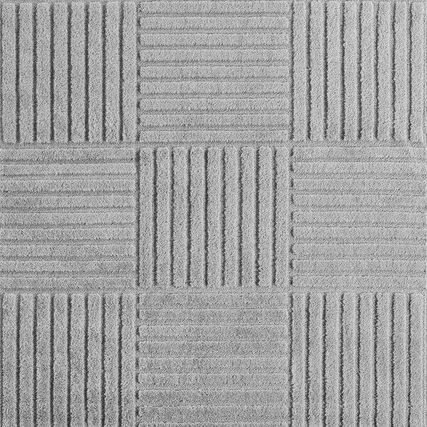 Στρογγυλό Χαλί Art boho V3 Ασημί 120x120 cm