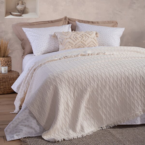Κουβερτόριο Υπέρδιπλο (230x240) Nef-Nef Homeware Serenity Outlast Ecru